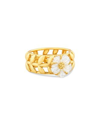 Villandry Mother Of Pearl Flower Ring in 18K Gold Plated | Bloomingdale's (US)