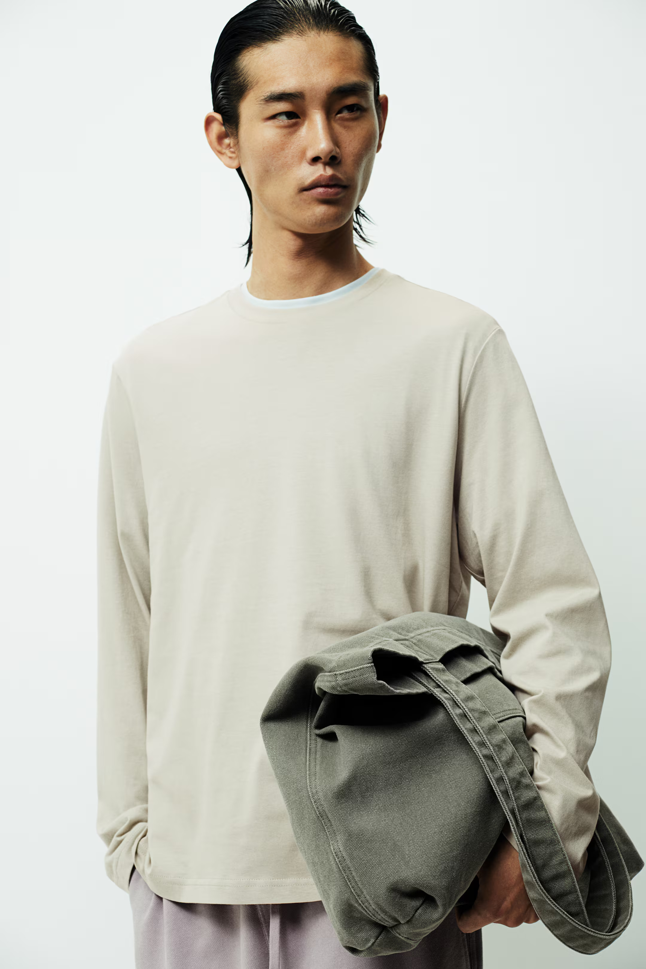 Regular Fit Jersey Shirt - Beige - Men | H&M US | H&M (US + CA)