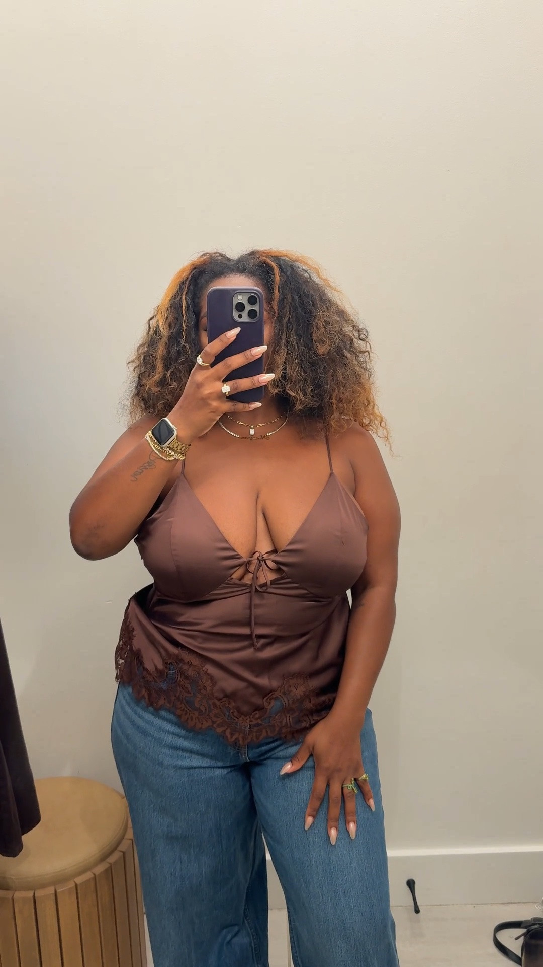 No bra needed in this top, and it lets the girls sit really nicely ￼

#LTKgrwm #LTKPetite #LTKMidsize