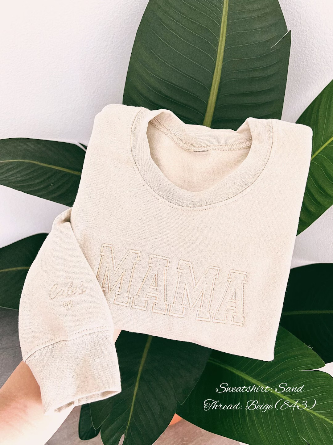 Custom Embroidered MAMA Sweatshirt Gifts for Mom Mom Style Cozy Lounge Wear Lightweight Sweatshir... | Etsy (US)
