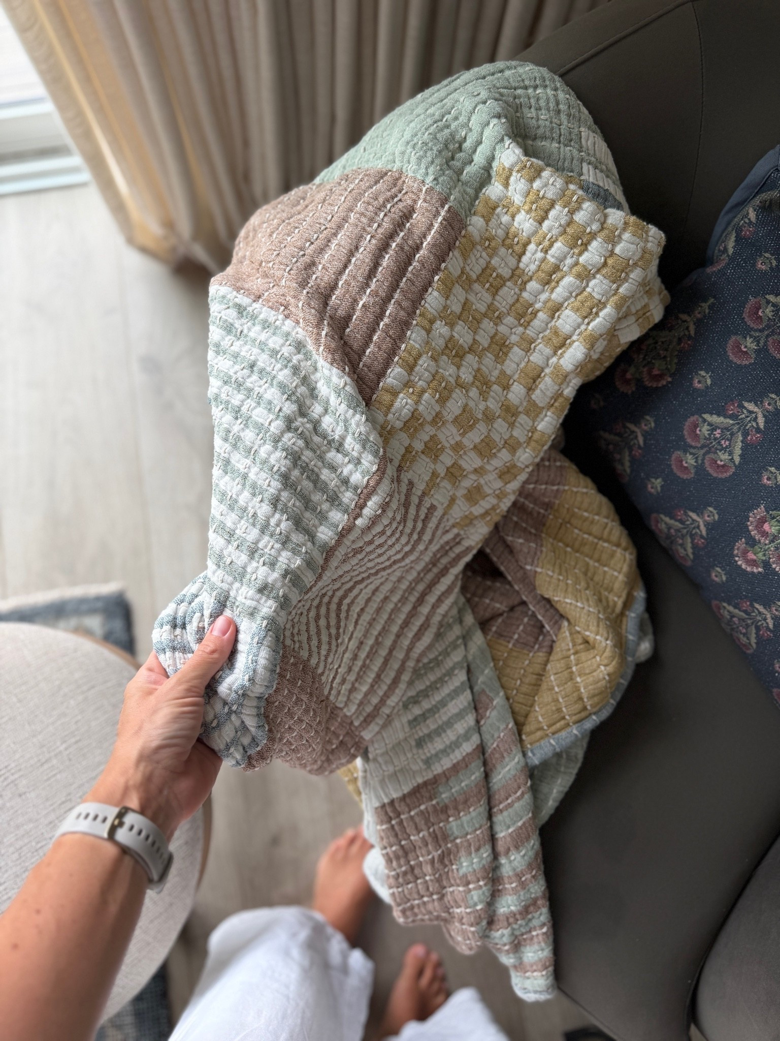 My favorite throw is on sale! It rarely goes on sale and is rarely in stock. So cozy I need to buy another one because we all fight over this one. It’s 100% cotton, lightweight and super soft. ￼

#LTKHome #LTKSaleAlert