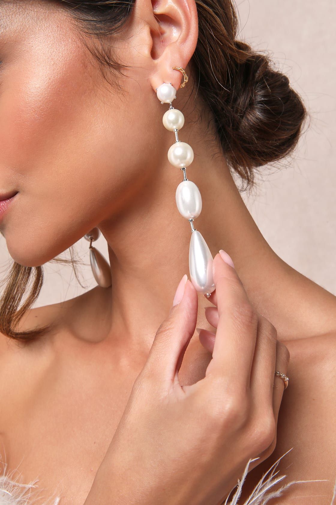 Forever Your Pearl White Pearl Statement Drop Earrings | Lulus (US)