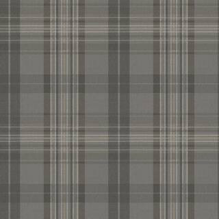 Chesapeake Austin Charcoal Austin Plaid Wallpaper 3123-330215 - The Home Depot | The Home Depot