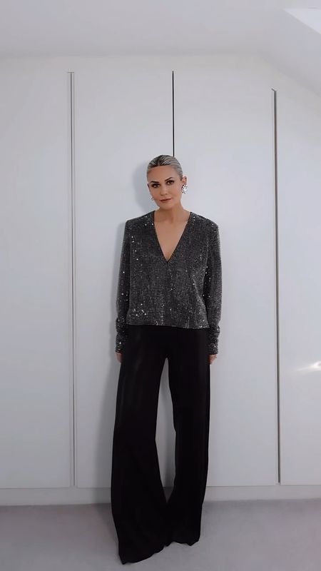 GRWM for an event / Love this top from Roland Mouret, which I’ve paired with these gorgeous black trousers, a blazer and heels!

#LTKSeasonal #LTKeurope #LTKstyletip