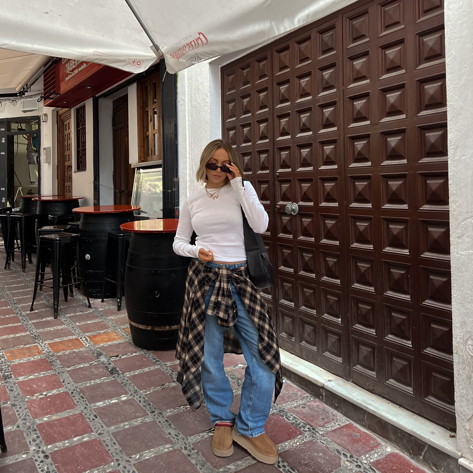 Uggs | blue jeans | long sleeve | checked flannel | cos bag 

#LTKstyletip #LTKeurope #LTKSeasonal