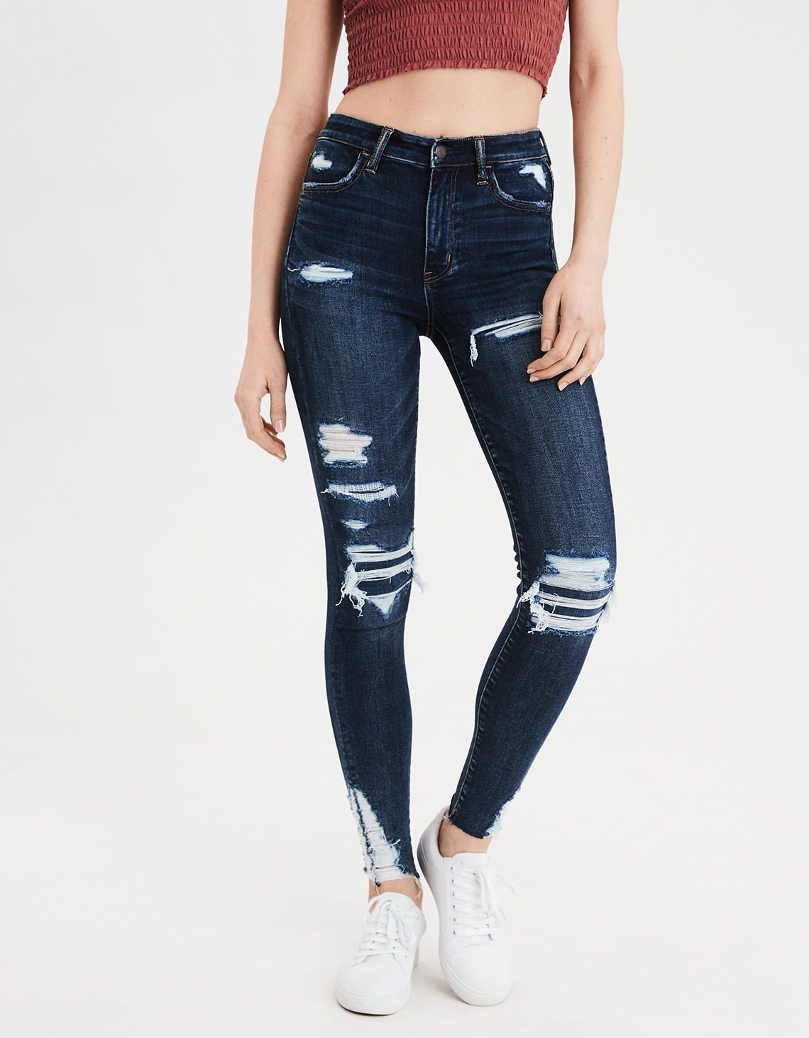 AE Ne(X)t Level Super High-Waisted Jegging, Uber Cool | American Eagle Outfitters (US & CA)