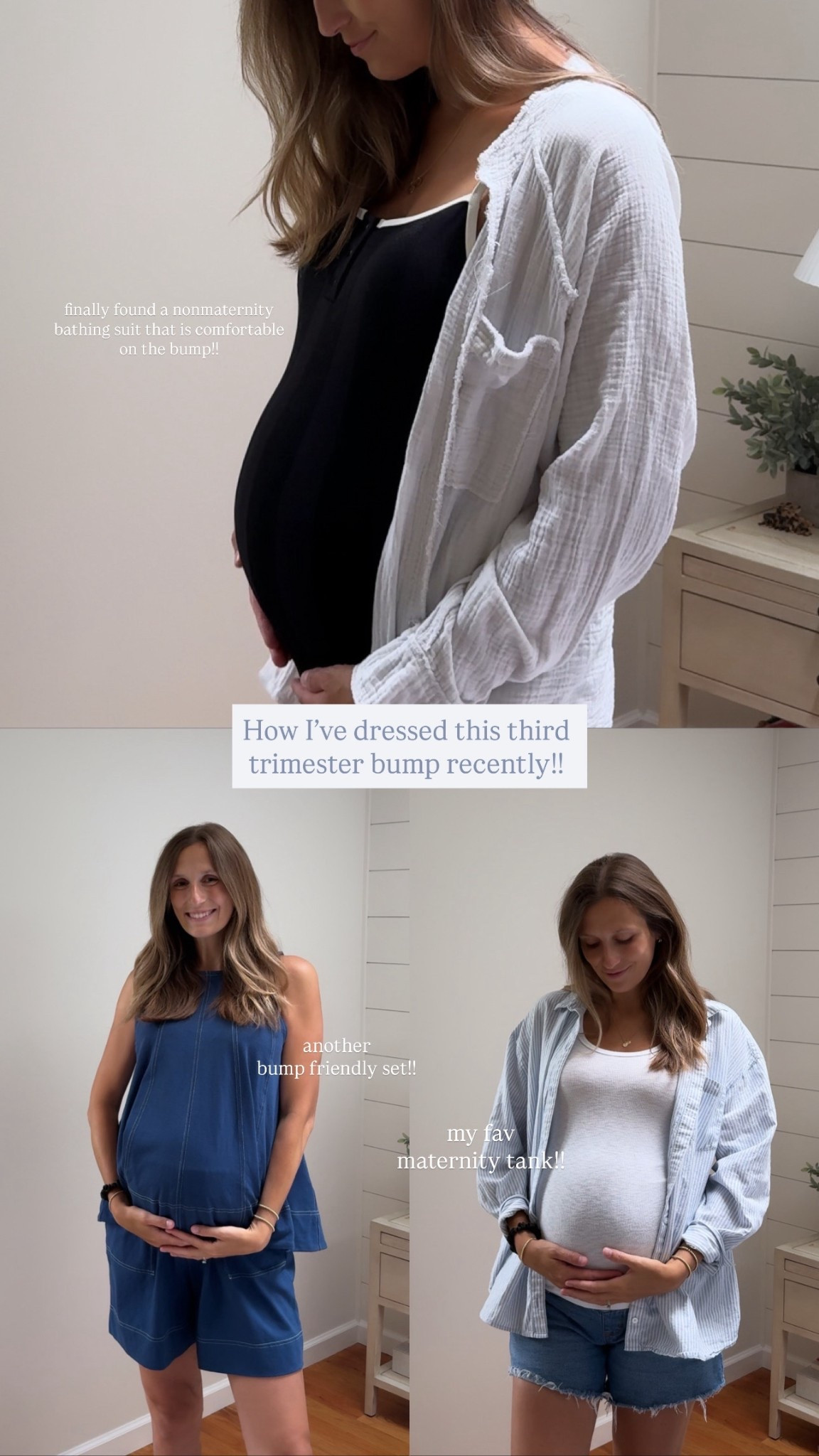 Third trimester bump friendly outfits ✨

Bump friendly// mom outfits// pregnancy outfits 

#LTKBump #LTKStyleTip #LTKSaleAlert