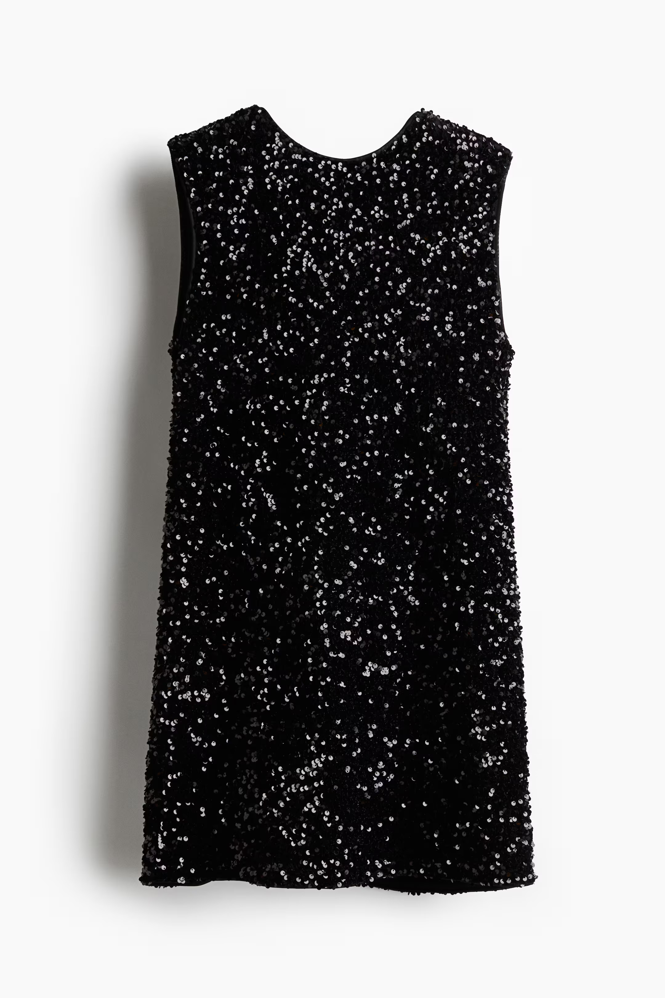 Sequined Tie-back Dress - Black/white - Ladies | H&M CA | H&M (US + CA)