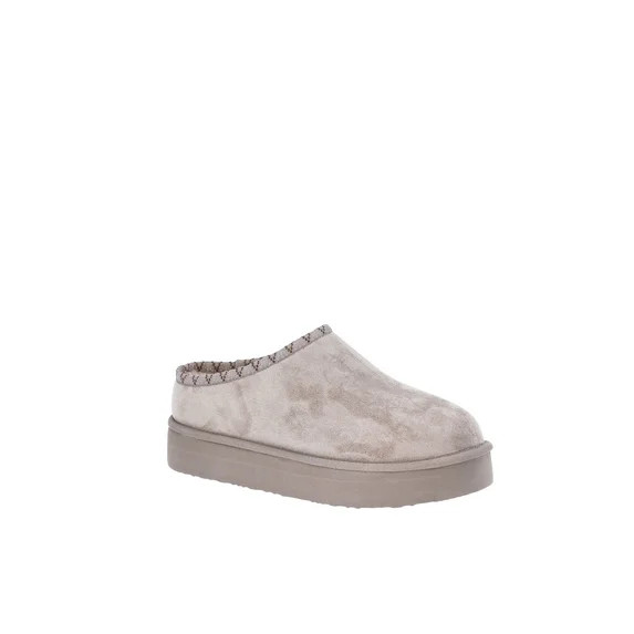 Pawz Women's Hazel Platform Clog Slippers with Faux Fur Lining | Walmart (US)