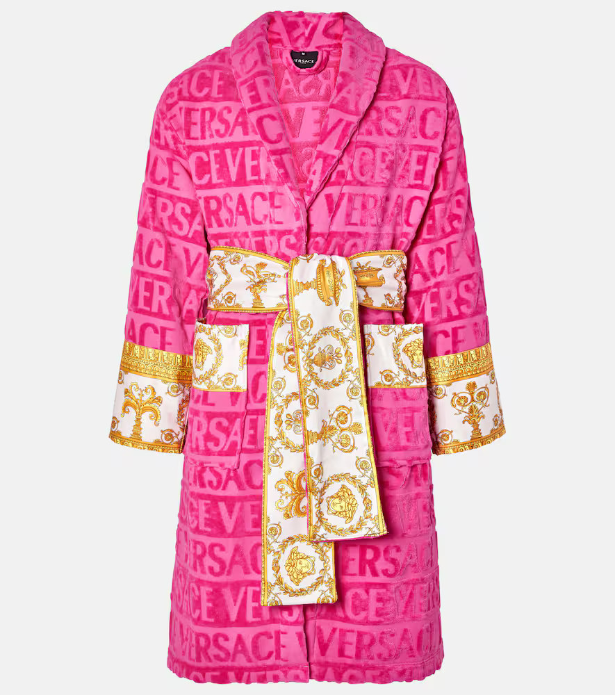 Versace Home Versace Allover cotton terry bathrobe | Mytheresa (US/CA)
