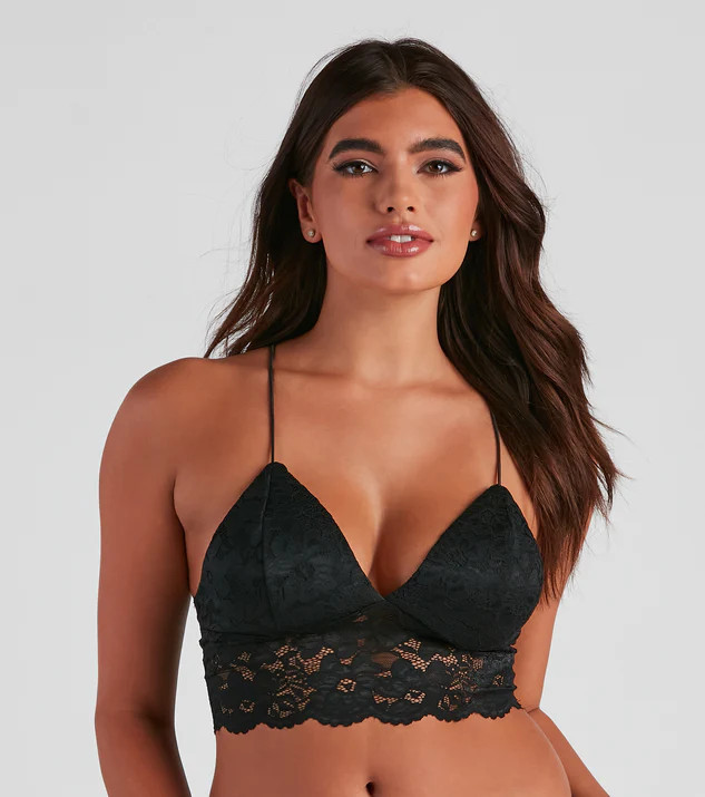 Pretty Poised Lace Longline Bralette | Windsor Stores