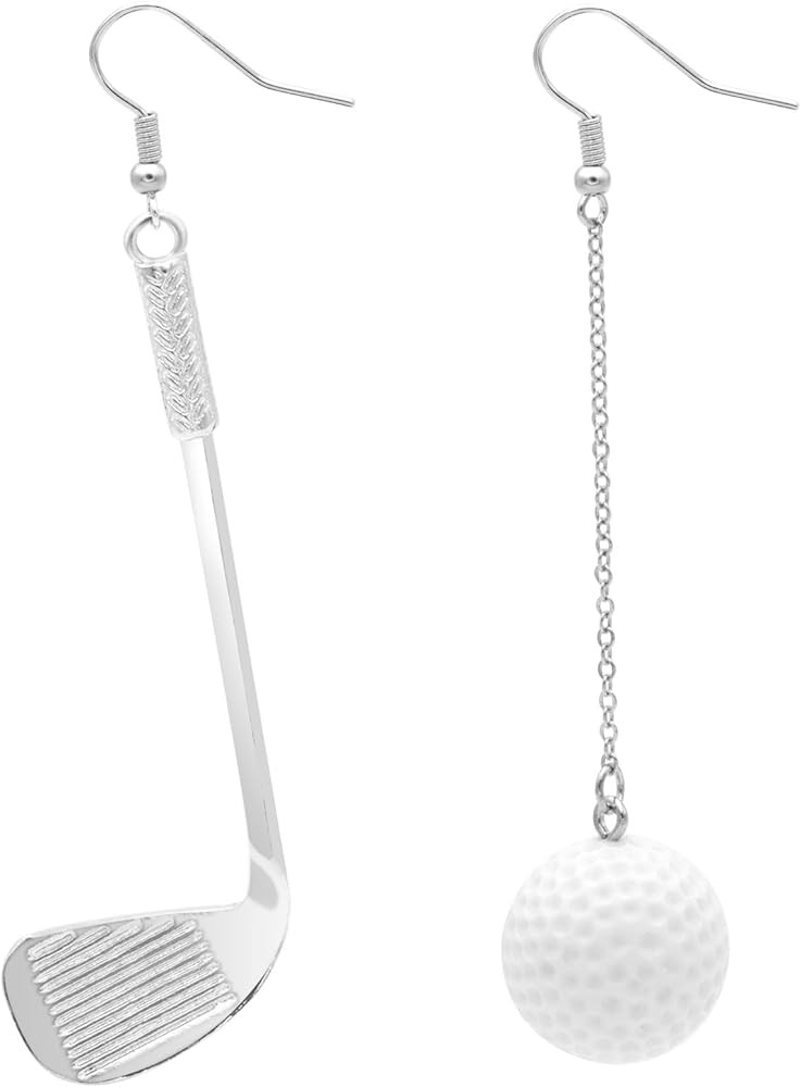 Funny Sport Ball Dangle Earrings Gift,Delicate Golf Ball Long Pendant Earrings for Women Lady Per... | Amazon (US)