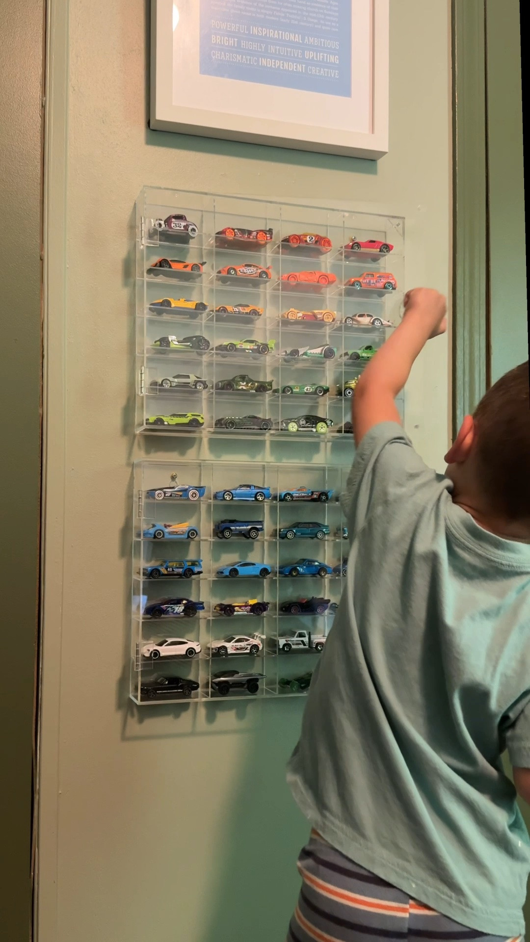 If your wondering what I do for fun now, it’s this. 

The coolest solution to keeping the car mess contained while adding a little fun color to the room that needed to be “green, green and MORE GREEN”. And yes, Shepherd’s “big guy” room makeover is coming soon!

#LTKmomlife #LTKHome #LTKKids