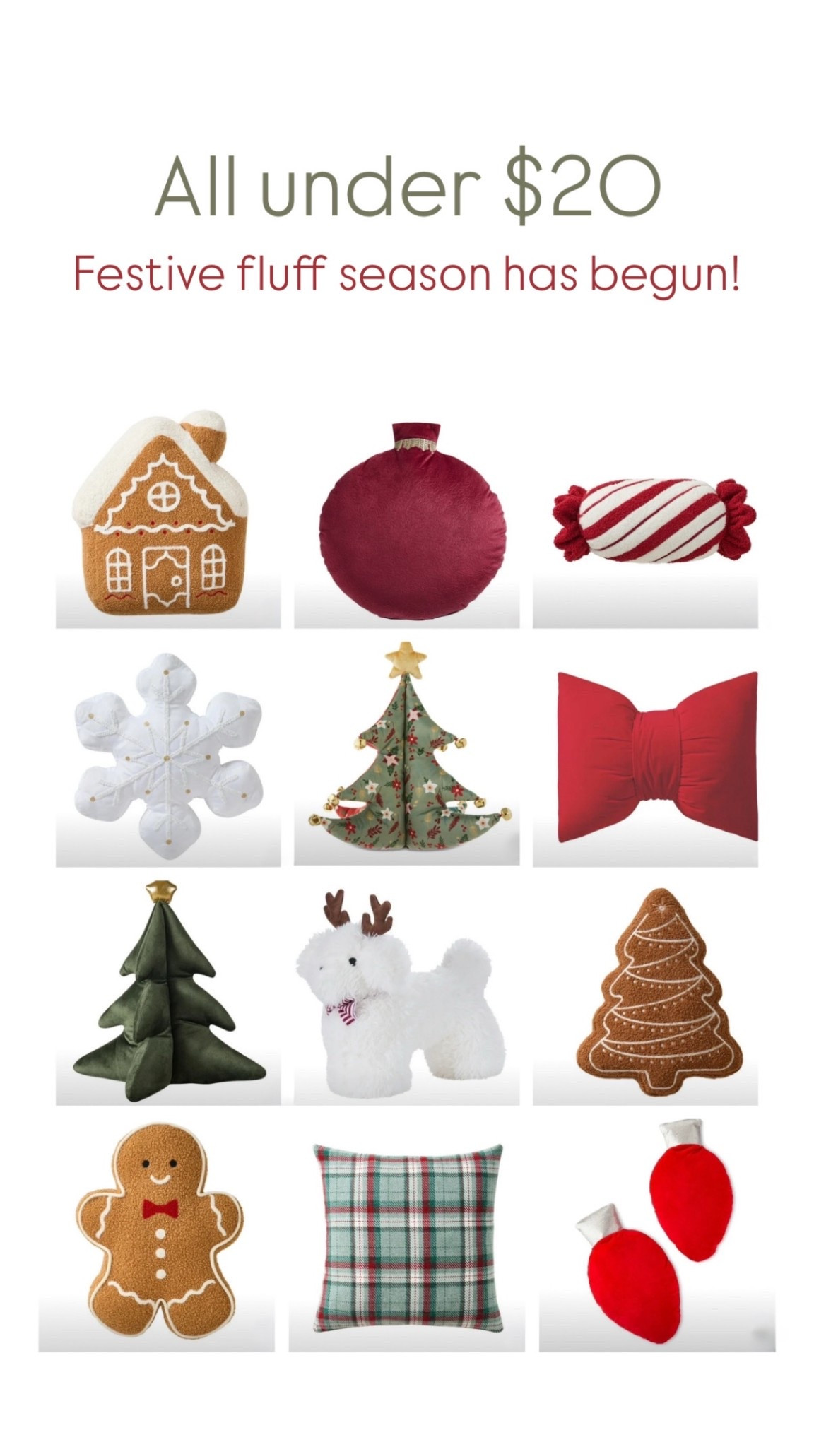 Festive fluff season has begun Christmas pillows under $20 

#LTKHoliday #LTKHome #LTKSeasonal