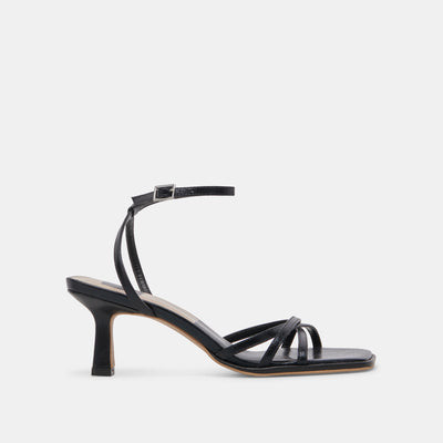 Manji Wide Heels in Midnight Patent Leather Size 9.5W By Dolce Vita | DolceVita.com