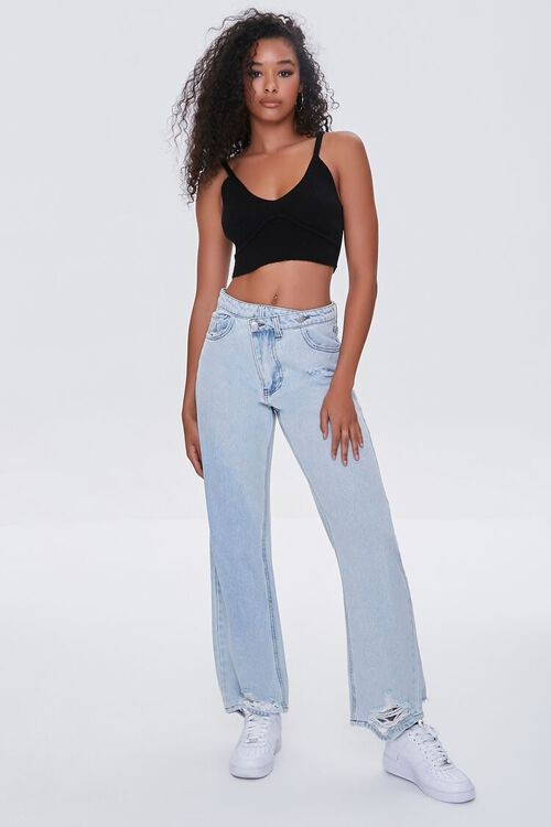 Crisscross High-Rise Straight Jeans | Forever 21 (US)