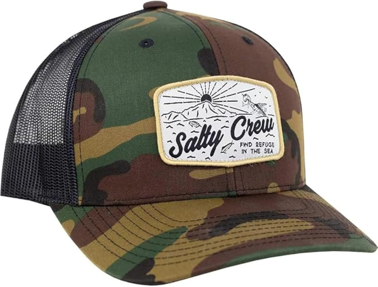 Salty Crew Men's Graphic Logo Retro Trucker Hat - Unisex Adjustable Baseball Hat for Adults - Pre... | Amazon (US)