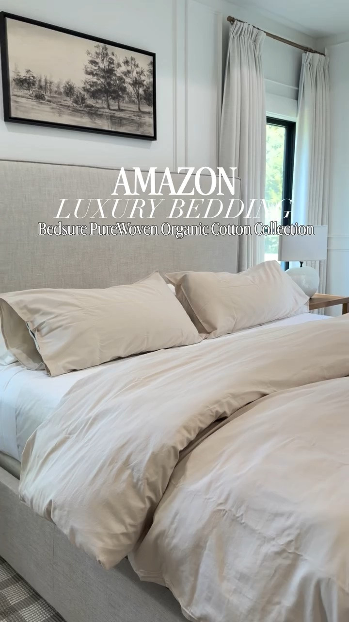 Comment “BEDDING” and I’ll send you the link! 🤍

There’s nothing better than climbing into a bed that feels like it belongs in a five star hotel. These Bedsure PureWoven organic cotton sheets give you that soft, luxurious designer feel without the designer price tag. They’re breathable, gentle on sensitive skin, and designed to get even softer with every wash. Plus, the deep pockets and corner straps actually keep the fitted sheet in place!

#AmazonBedding #bedsure #BedsurePureWoven #organiccotton #AmazonHomeFinds
#pleasantlybuilt

#LTKHome