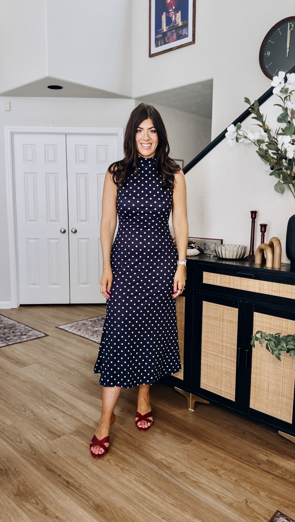 Spring trends: polka dots
On a medium dress 

#LTKMidsize #LTKTall #LTKOver40