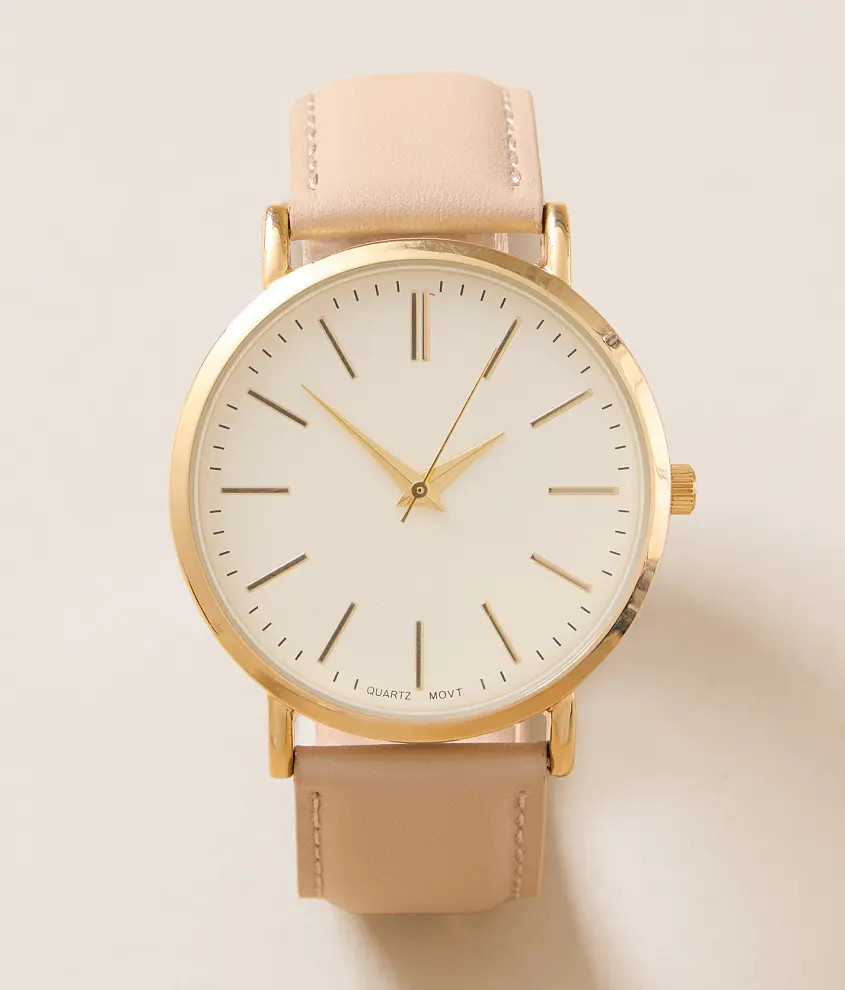 Circle Leather Watch | Buckle