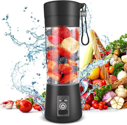 Portable Blender, Personal Size for Shakes and Smoothies with 6 Ultra Sharp Blades, Personal Blender USB Rechargeable Magnetic for Travel, Office, Gym | Amazon (US)