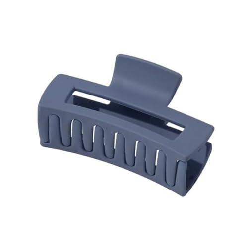 Navy Blue Square Frosting Claw Clips, Big Hair Clips Nonslip Matte Barrettes Thin Thick Short Hair for Women and Girls Hair Accessories | Amazon (US)