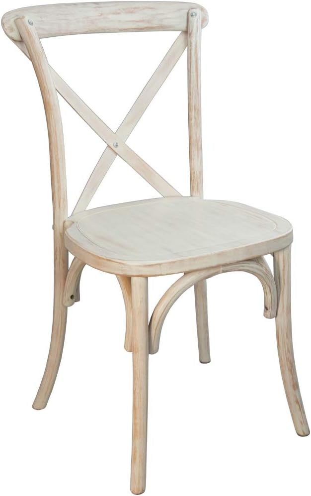 Flash Furniture Advantage Lime Wash X-Back Chair | Amazon (US)