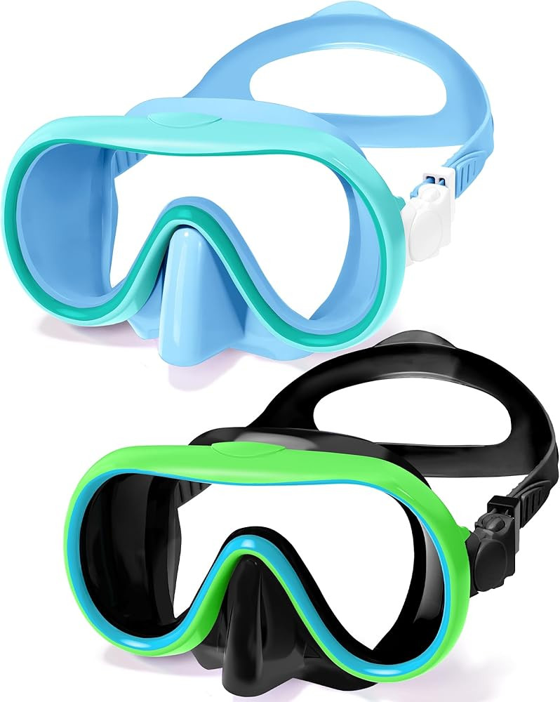 Seago 2 Pack Swim Goggles with Nose Cover, Goggles for Kids 6-14 Girls Boys Youth, Wide-Frame Swi... | Amazon (US)