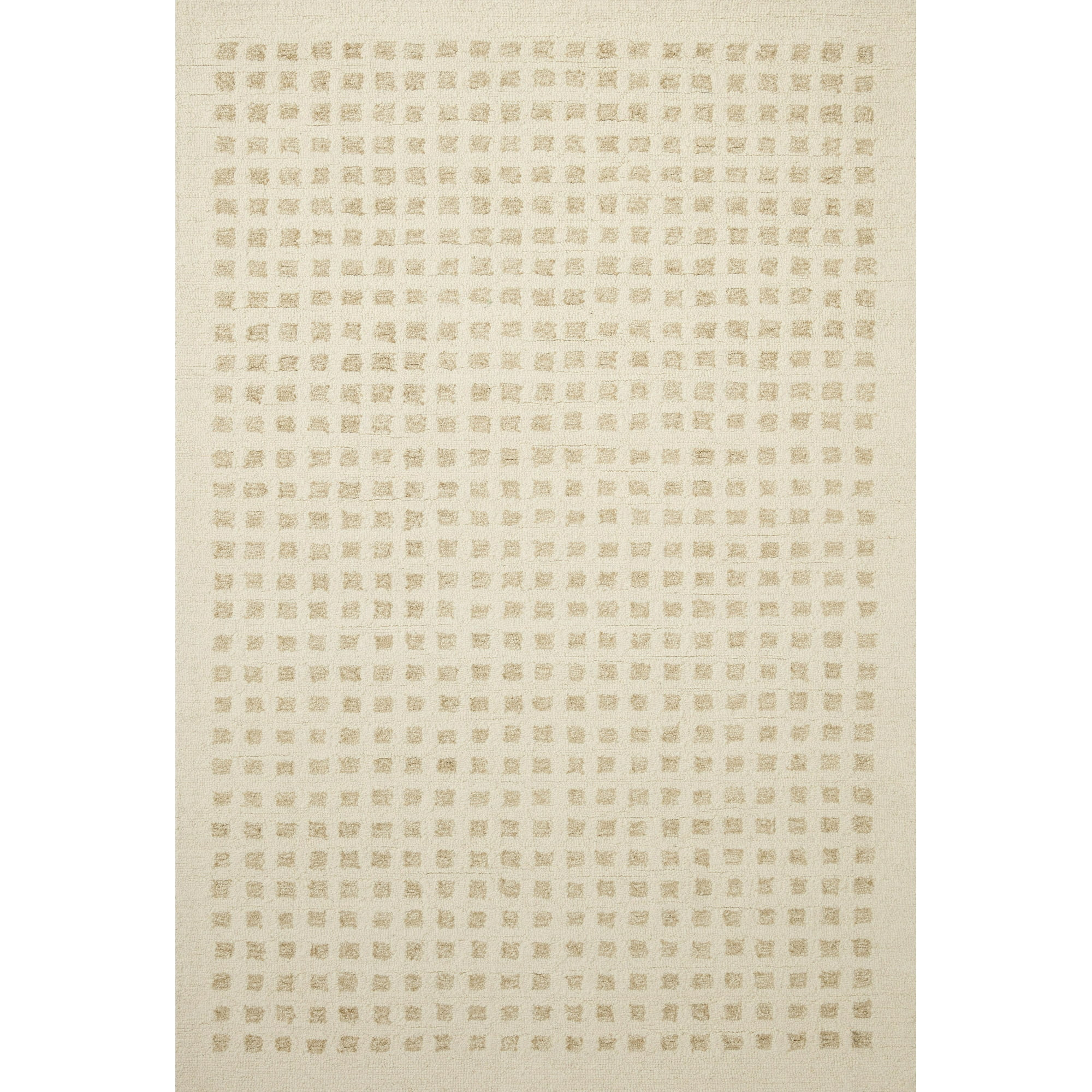 Chris Loves Julia x Loloi Polly Checkered Ivory/Natural Area Rug | Walmart (US)