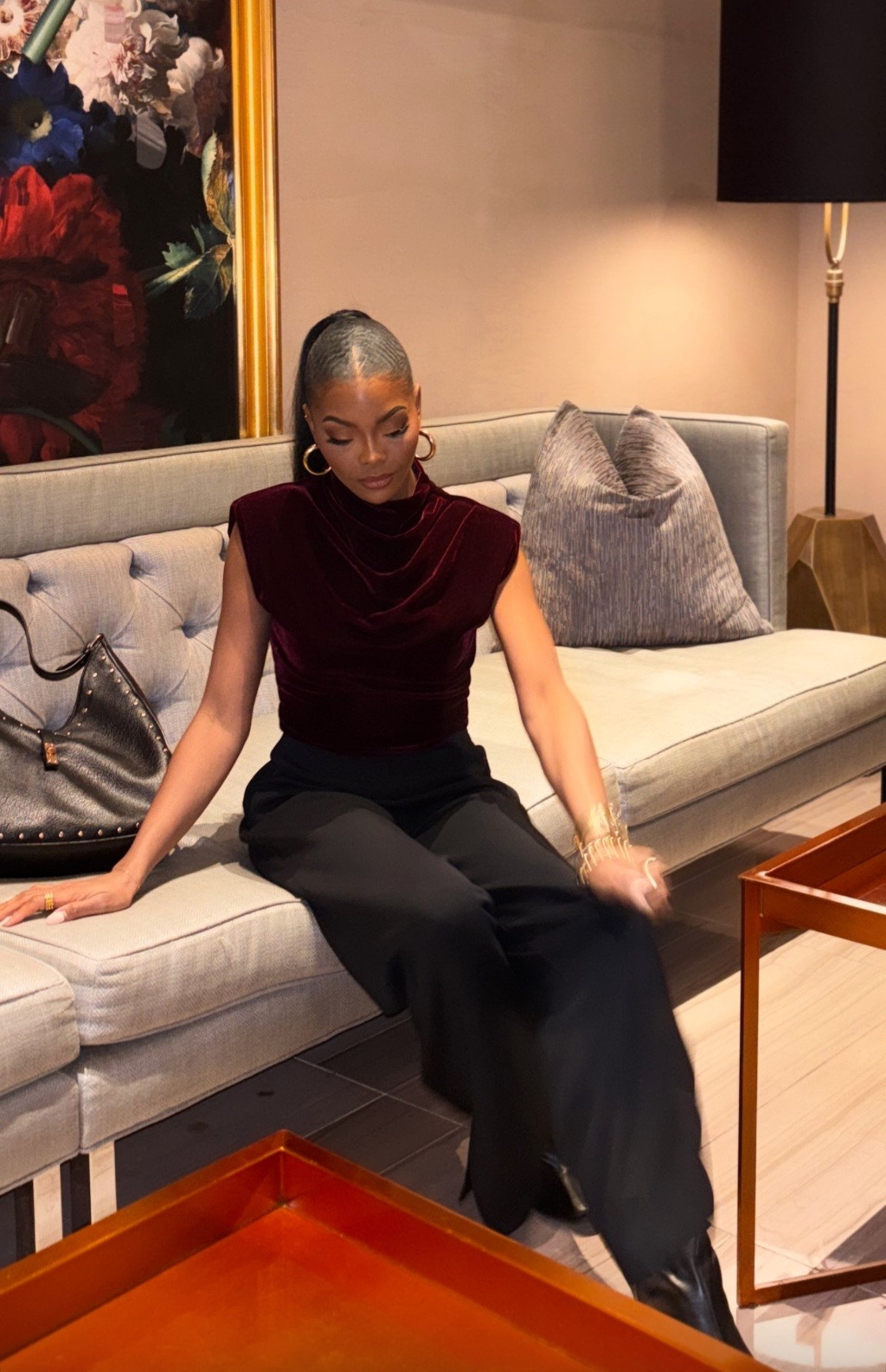 Holiday-night glam in the softest velvet.
Paired it with my favorite wide-leg Spanx pants — they’re 30% off for Black Friday right now.
Linked both pieces on my LTK so you can shop the full look. ❤️✨

#LTKGiftGuide #LTKCyberWeek #LTKHoliday