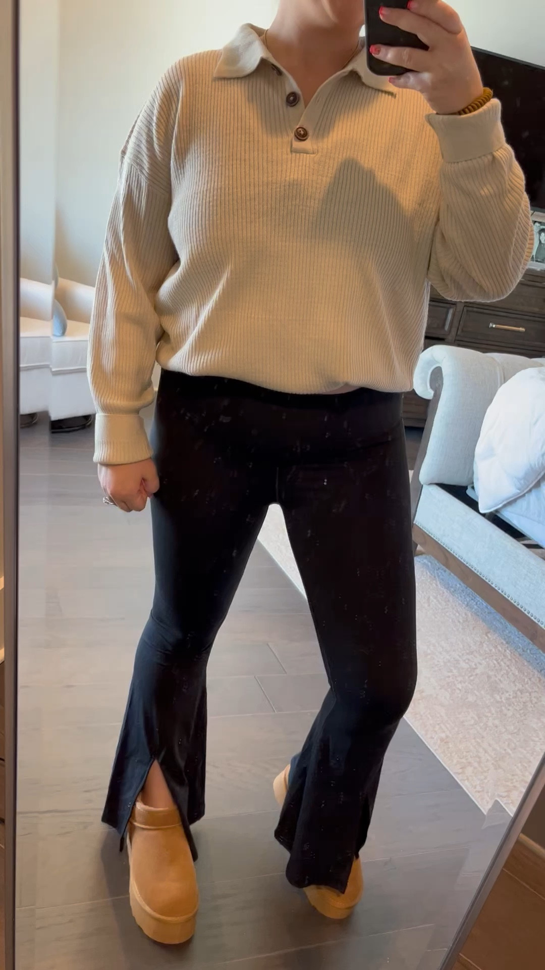 Aerie slit flare pants & platform shoes! 

#LTKshoecrush #LTKFind #LTKfit