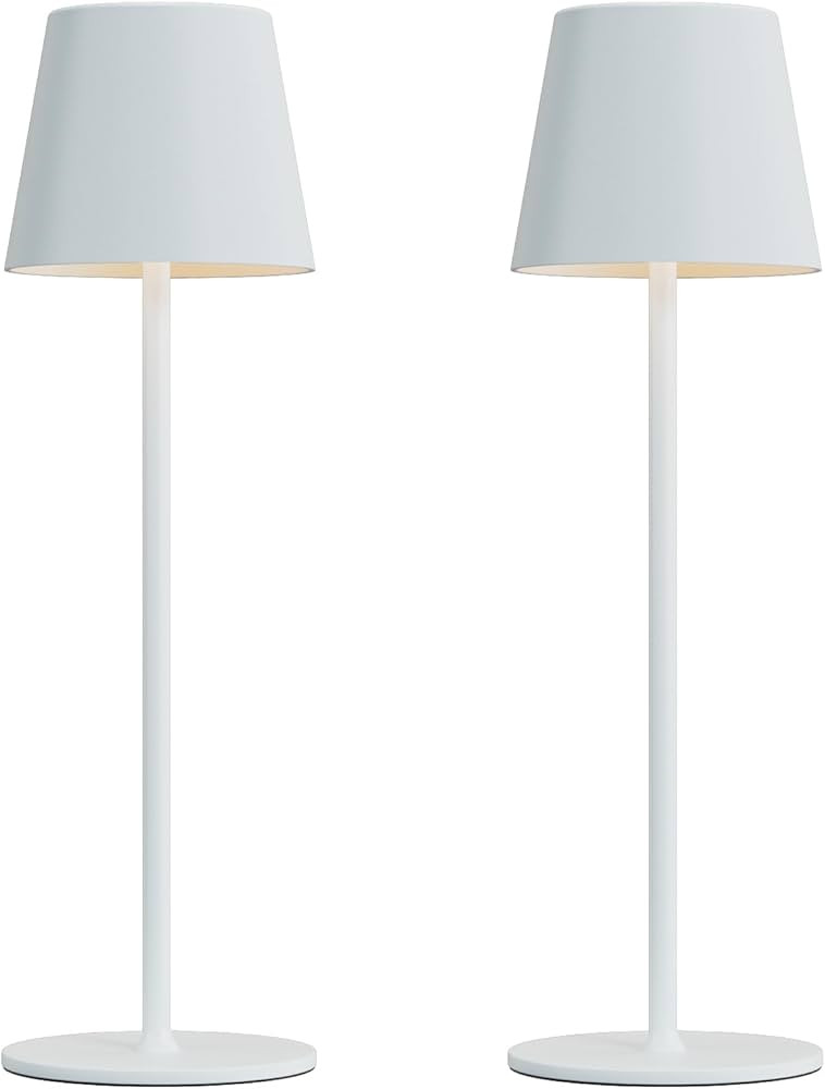 Kakanuo Cordless Table Lamp Rechargeable White - KK 2 Pack 5000mAH Battery Operated Lamp for Tabl... | Amazon (US)