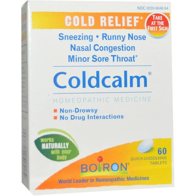 Boiron Coldcalm, Quick-Dissolving Tablets, 60 CT - Walmart.com | Walmart (US)