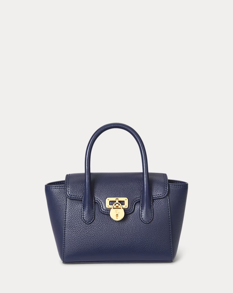 Pebbled Leather Small Tanner Satchel | Ralph Lauren (UK)