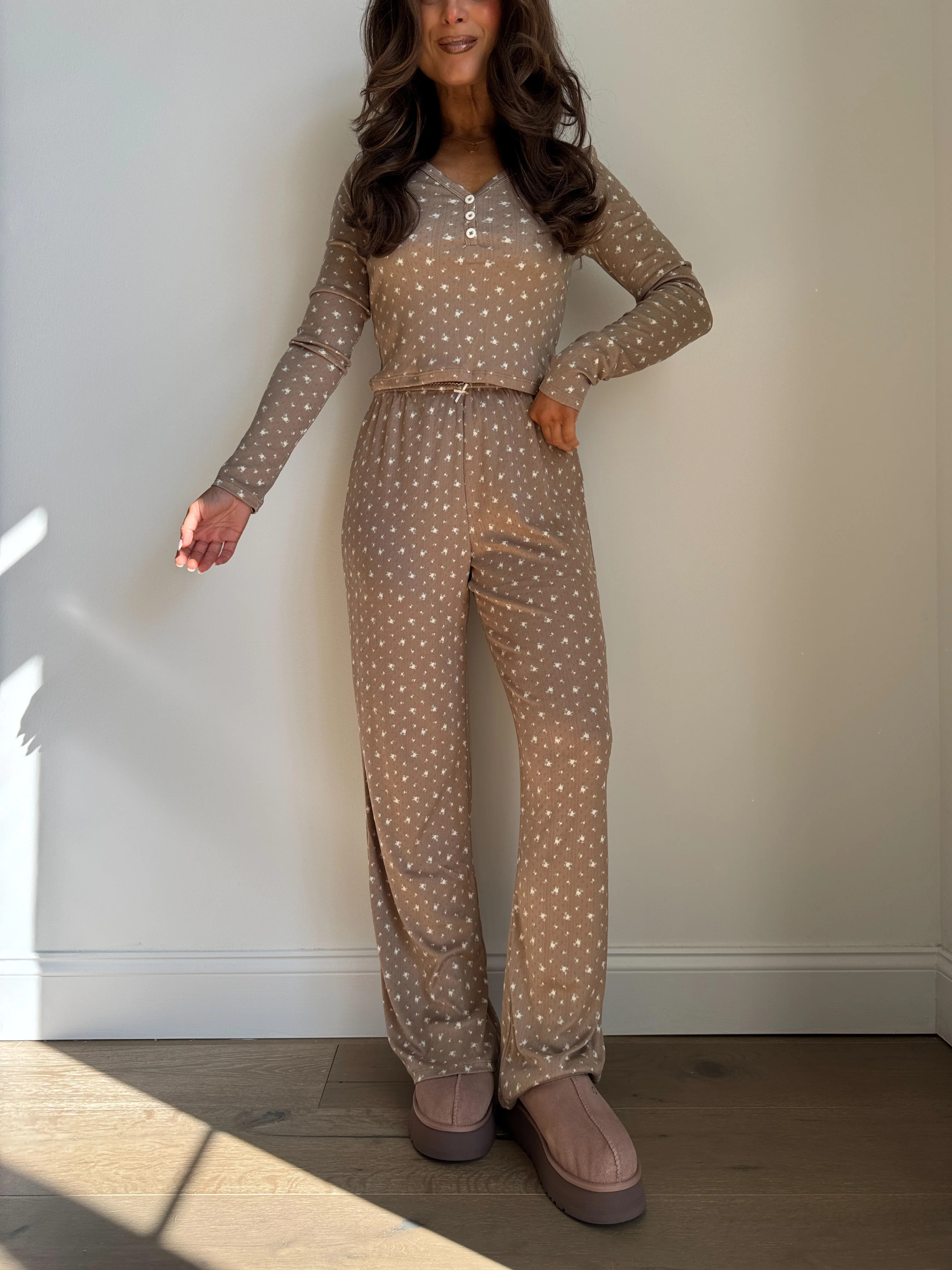 Maple Cinnamon Dreams Ditzy Floral Lounge Pant | Shop Your Darling Style