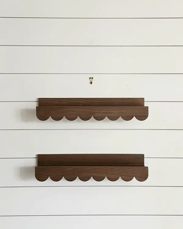 Scalloped Floating Shelves, Set of 2 - Decor Steals | Decor Steals