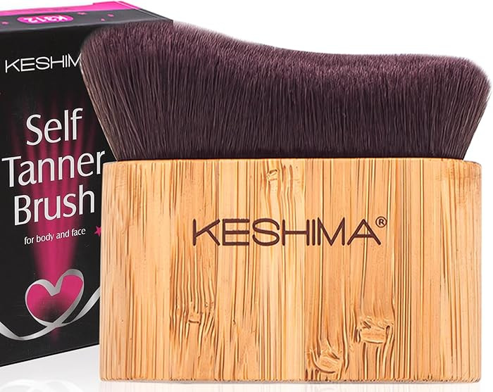Keshima Self Tanner Brush, Large Tanning Brush for Face and Body, Kabuki Tan Applicator for Smoot... | Amazon (US)