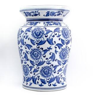 Blue Garden Begonia Podium Stool | The Home Depot