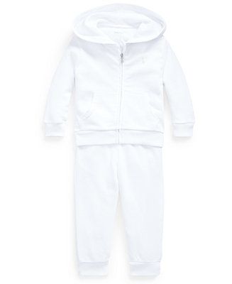 Polo Ralph Lauren Baby Girls or Boys French Terry Hoodie and Pants Set - Macy's | Macy's