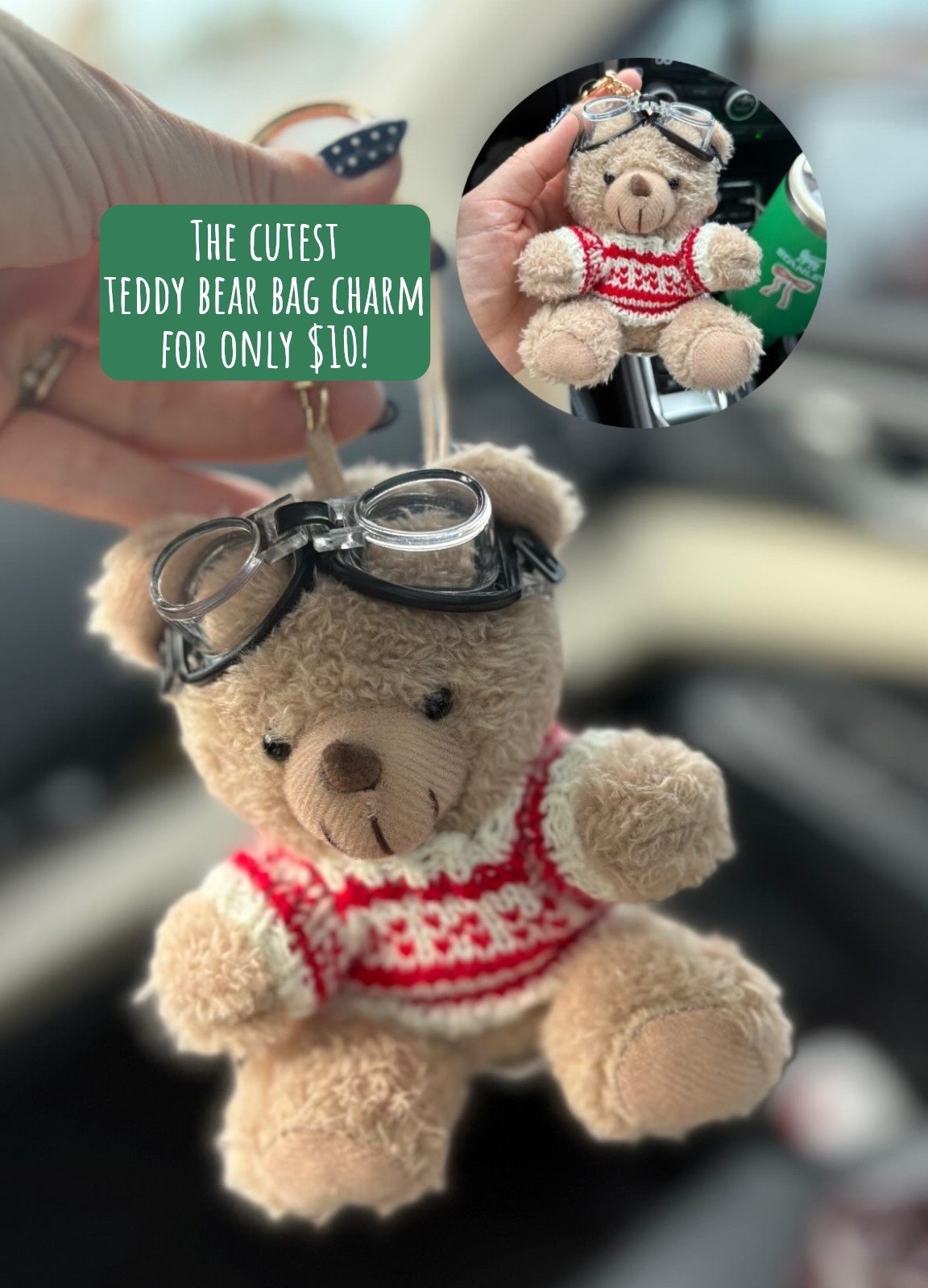 The most adorable teddy bear bag charm for just $10 from Target!! Decorate your handbag with this cute & cozy bear for a festive flair.

Teddy bear, bag charms, Target finds, gift idea

#LTKSeasonal #LTKItBag #LTKHoliday