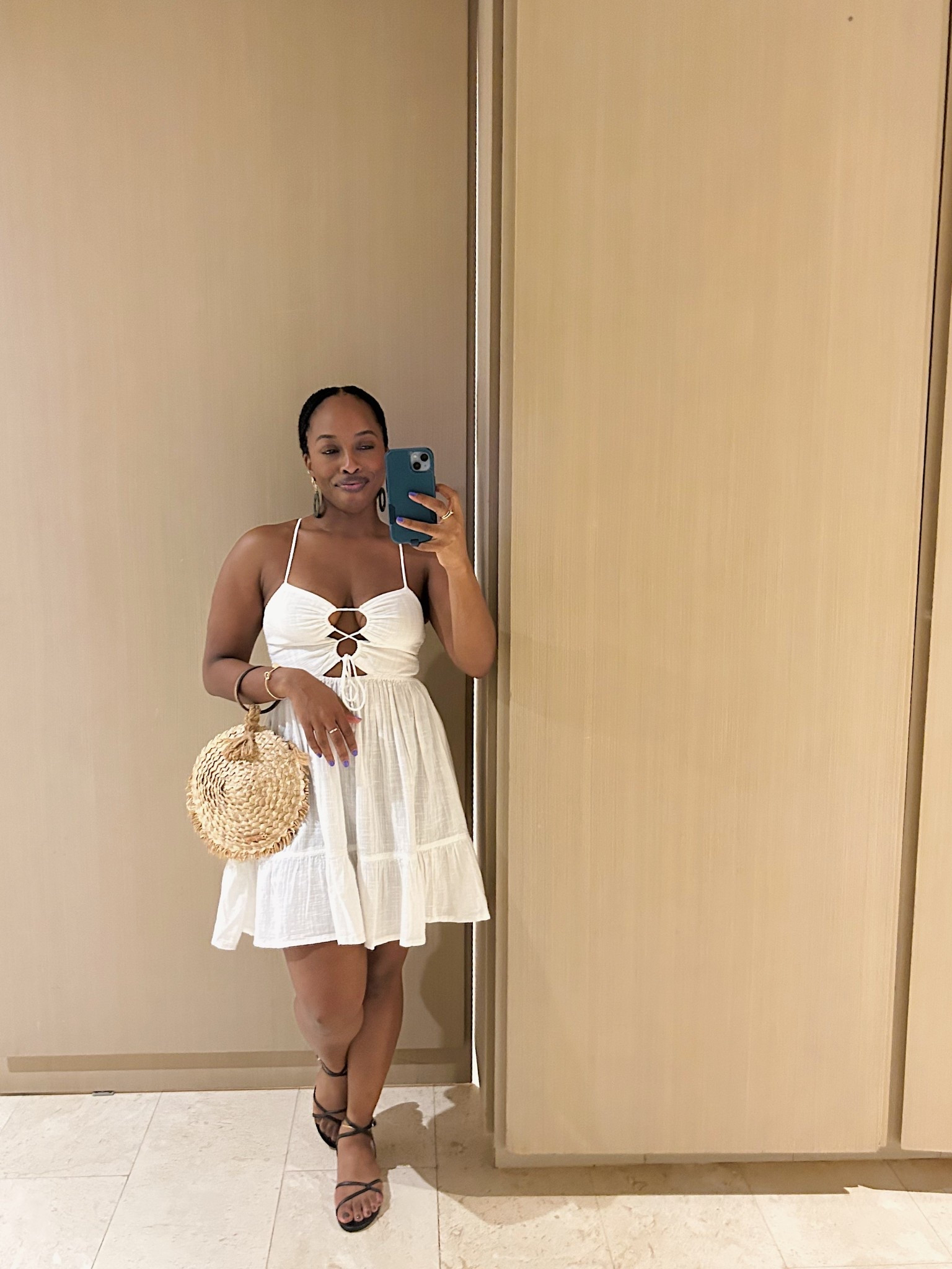 The perfect white mini dress for summer! I wore this to an all-white party on vacation and it was everything #vacationoutfit #resortwear 

#LTKPetite #LTKFindsUnder50 #LTKSaleAlert