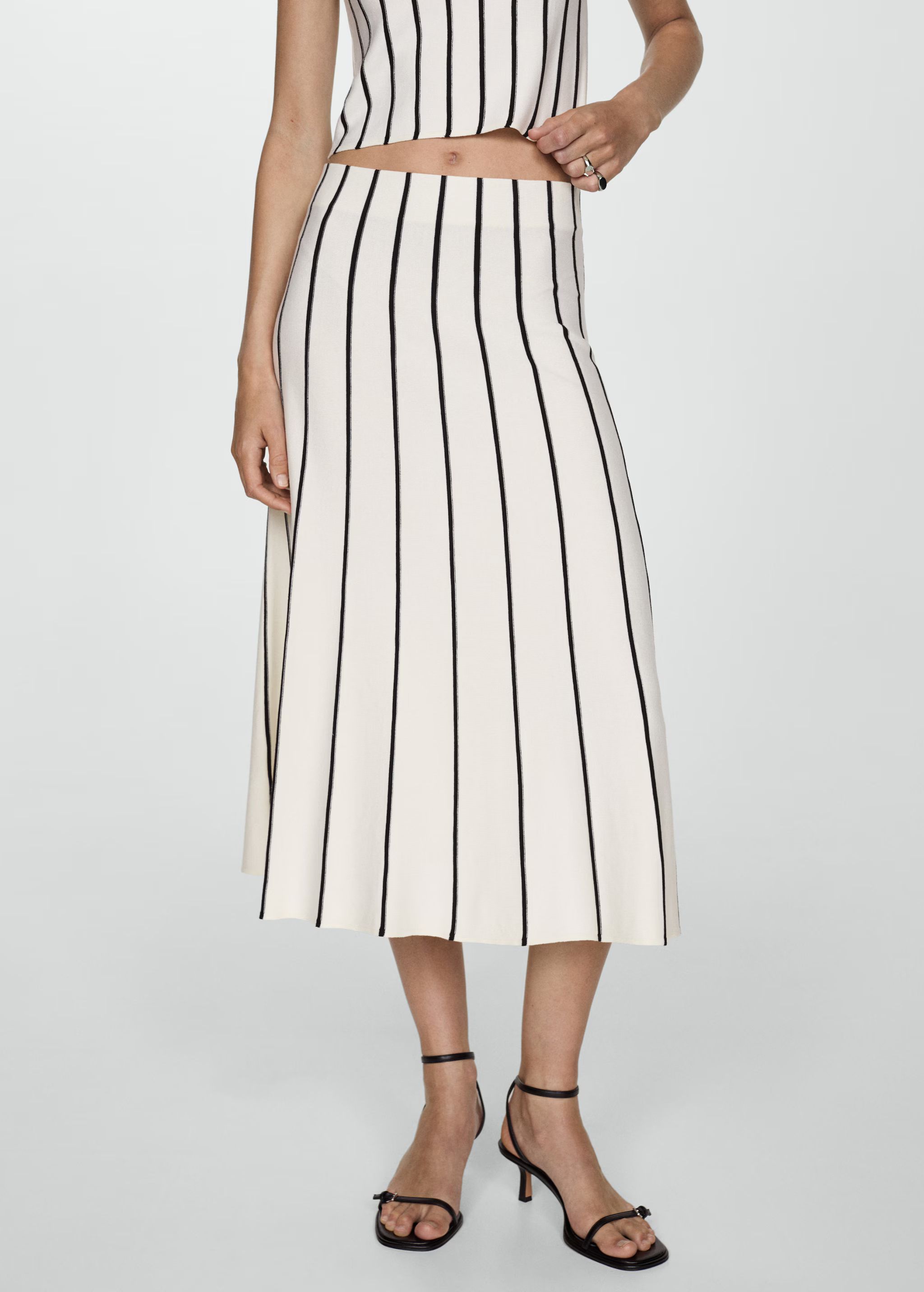 Striped knitted skirt | MANGO (US)