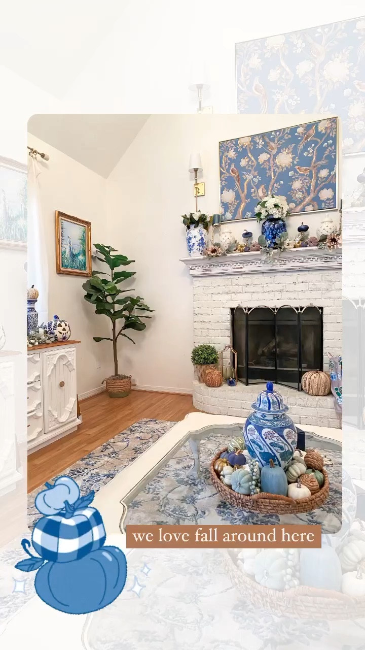 Grand millennial fall decor
