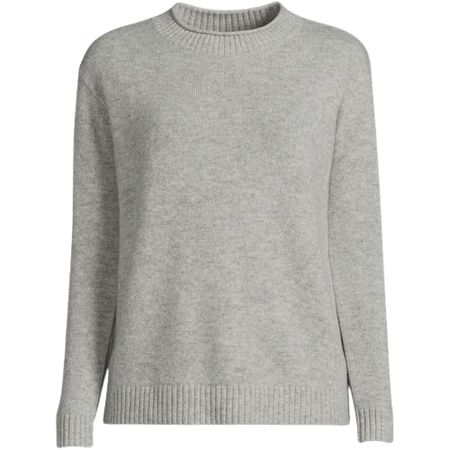 Women's Plus Size Cashmere Easy Fit Crew Neck Sweater | Lands' End (US)