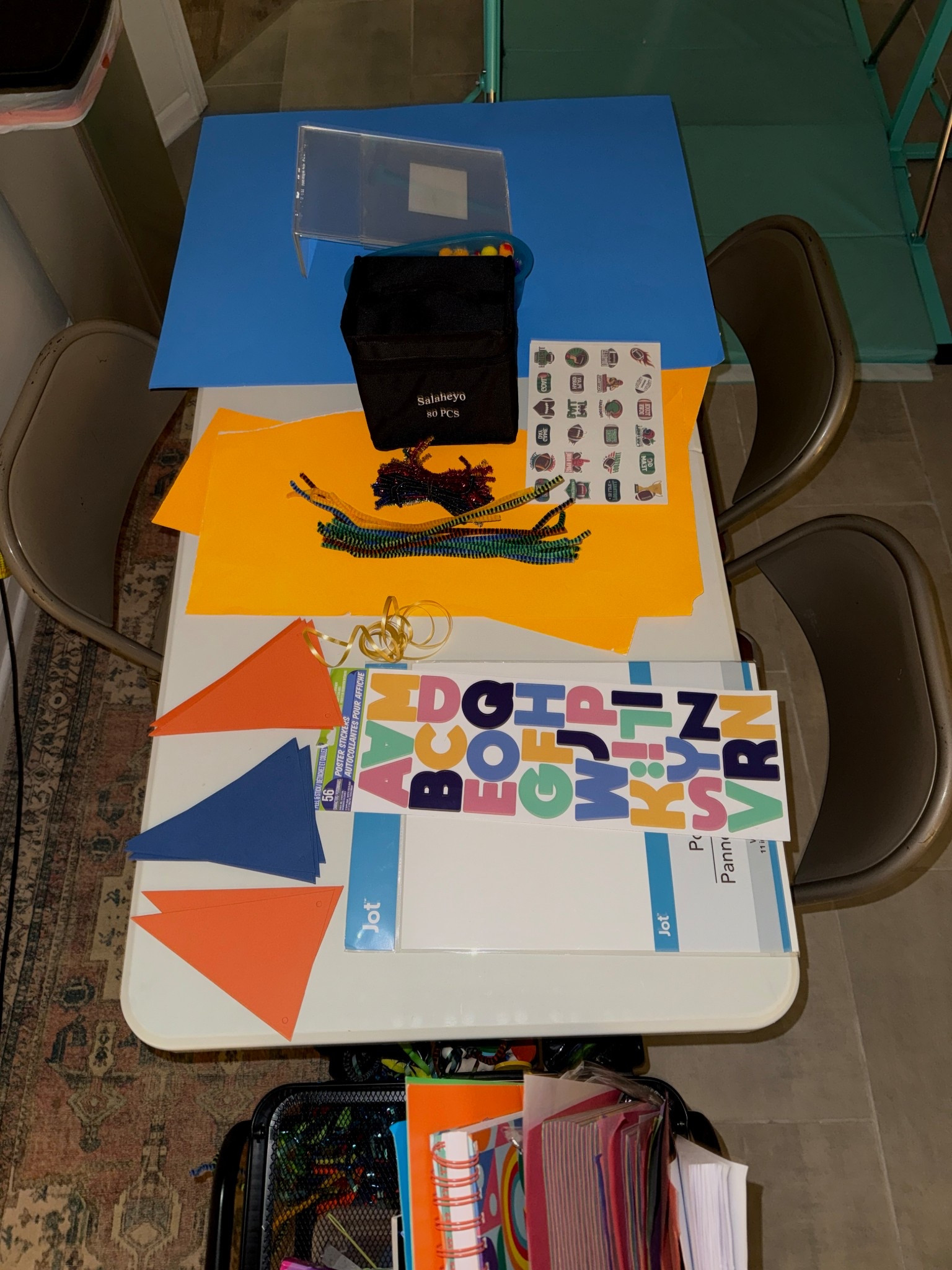 Super Bowl kids section with art supplies for the big game! 

#LTKKids #LTKSeasonal #LTKmomlife