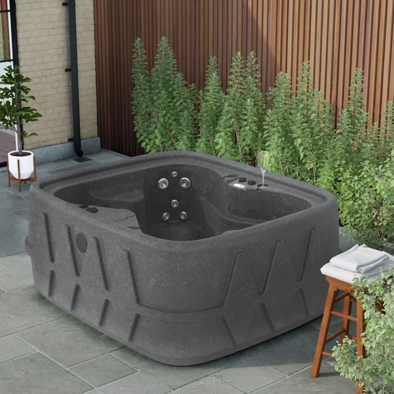 Aquarest Spas Powered By Jacuzzi® Pumps Hot Tubs 4-Person 20-Jet Plug And Play with Ozonator | Wayfair North America