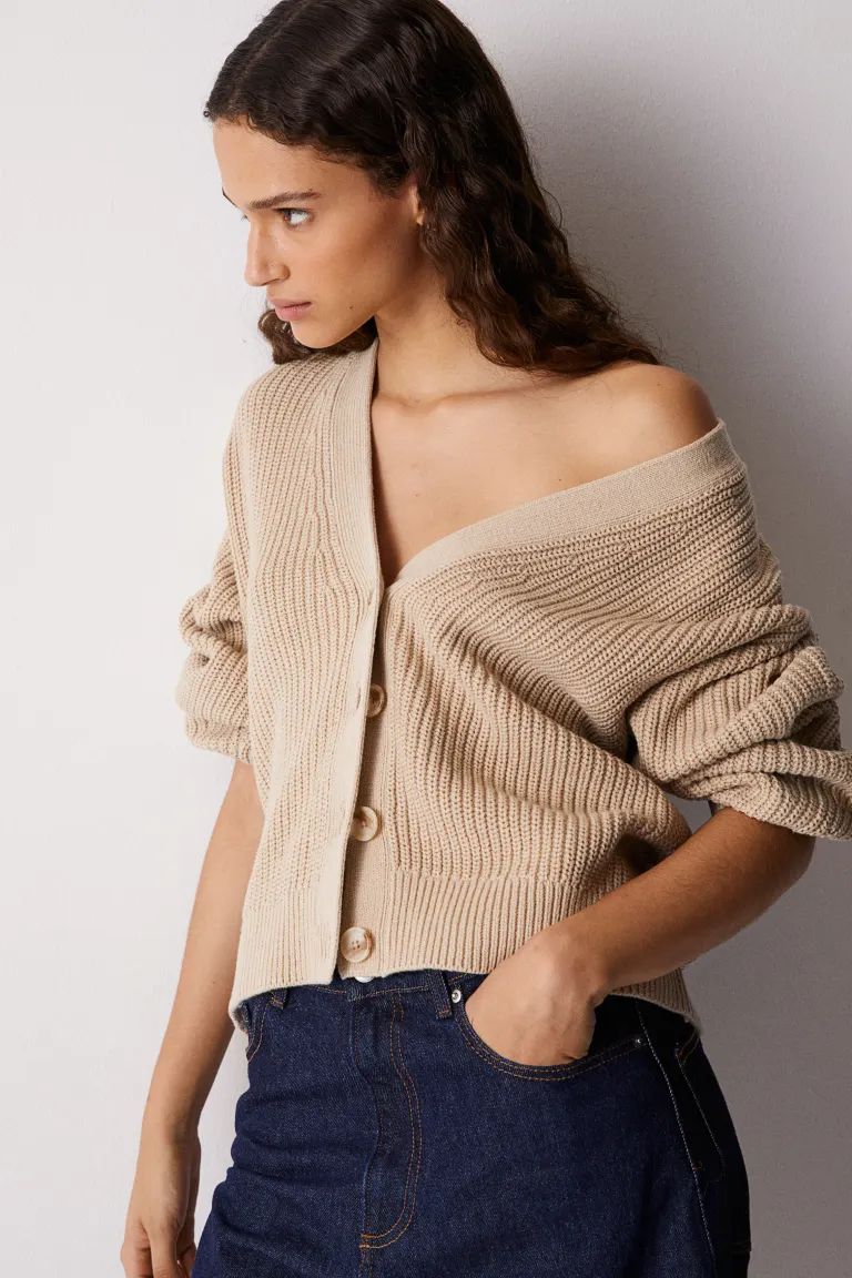 Rib-knit cardigan | H&M (US + CA)