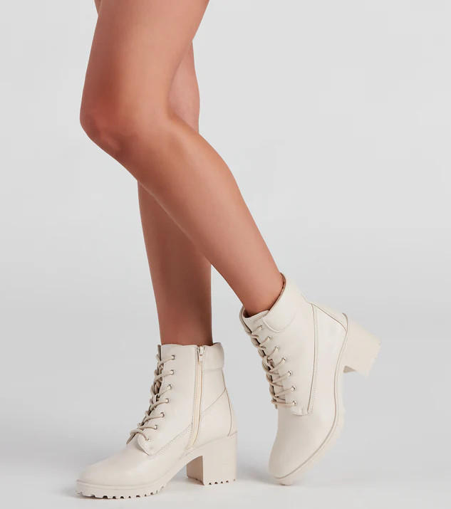 Love That Look Lace-Up Booties | Windsor Stores