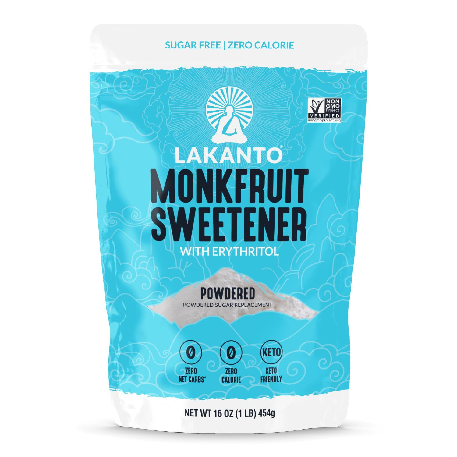 Lakanto Powdered Monk Fruit Sweetener With Erythritol, Powdered Sugar Substitute Sweetener For Ba... | Amazon (US)