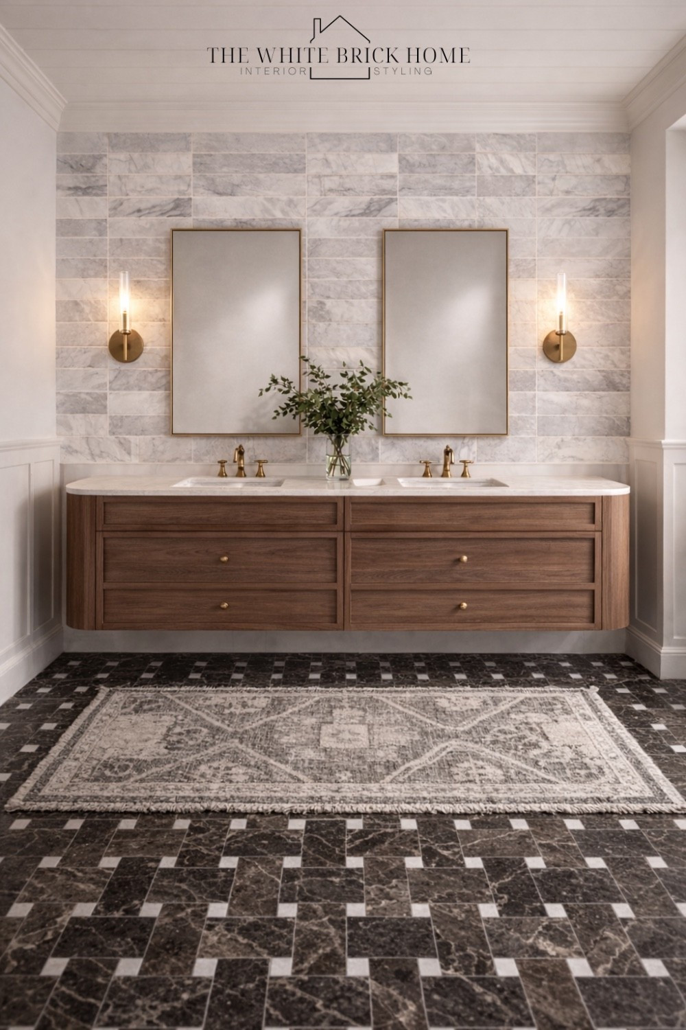 Timeless marble, warm brass, and rich wood tones come together to create a bathroom that feels both elegant and effortless. 

Bath, bathroom, bathroom decor, bathroom ideas, bath rug, wall mirror, wall sconces, bathroom vanity, Amazon bathroom vanity, area rug, bathroom rug, primary bathroom, bathroom decor ideas, tile, bathroom tile, bathroom wall mirror, bathroom lighting, Amazon, pottery barn 

#LTKSeasonal #LTKdayinmylife #LTKHome